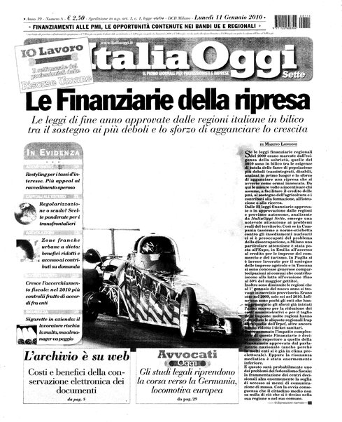 Italia oggi : quotidiano di economia finanza e politica